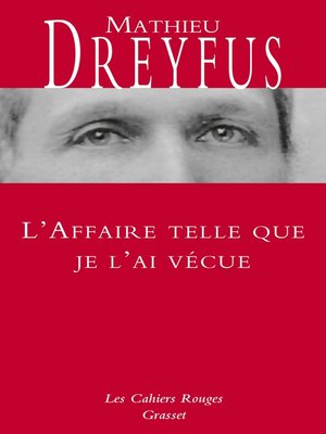 cover image of L'affaire telle que je l'ai vécue